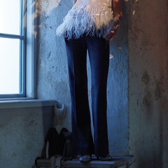 Anthropologie Flecked Brighton Trousers, by Elevenses, size 10 - Picture 2 of 11